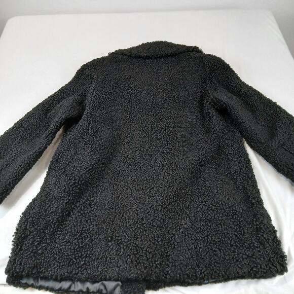 Vintage 50s Curly Persian Lamb Teddy Coat Black Car Medium Large Jackie O - Picture 3 of 10